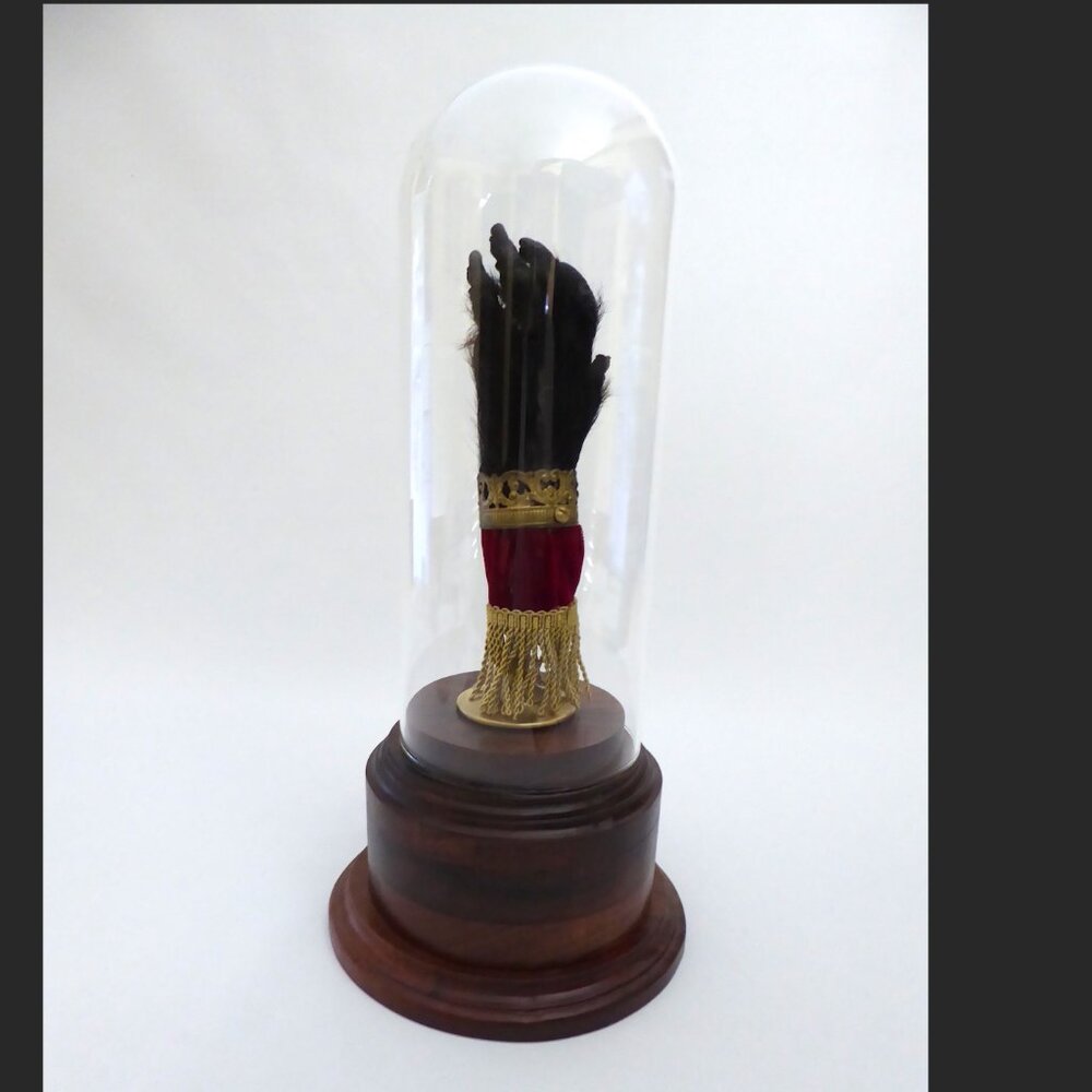 16” REAL TAXIDERMY “CURSED” MONKEY PAW HAND IN GLASS DOME DISPLAY BASE ODDITY - Picture 4 of 15